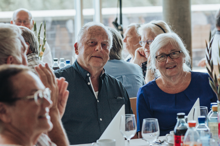 Margunn Kraavik og ektemannen Erling, har deltatt på stevnene her hvert år siden de begge var ganske unge, og er glade for å endelig være tilbake. Foto: BCC
