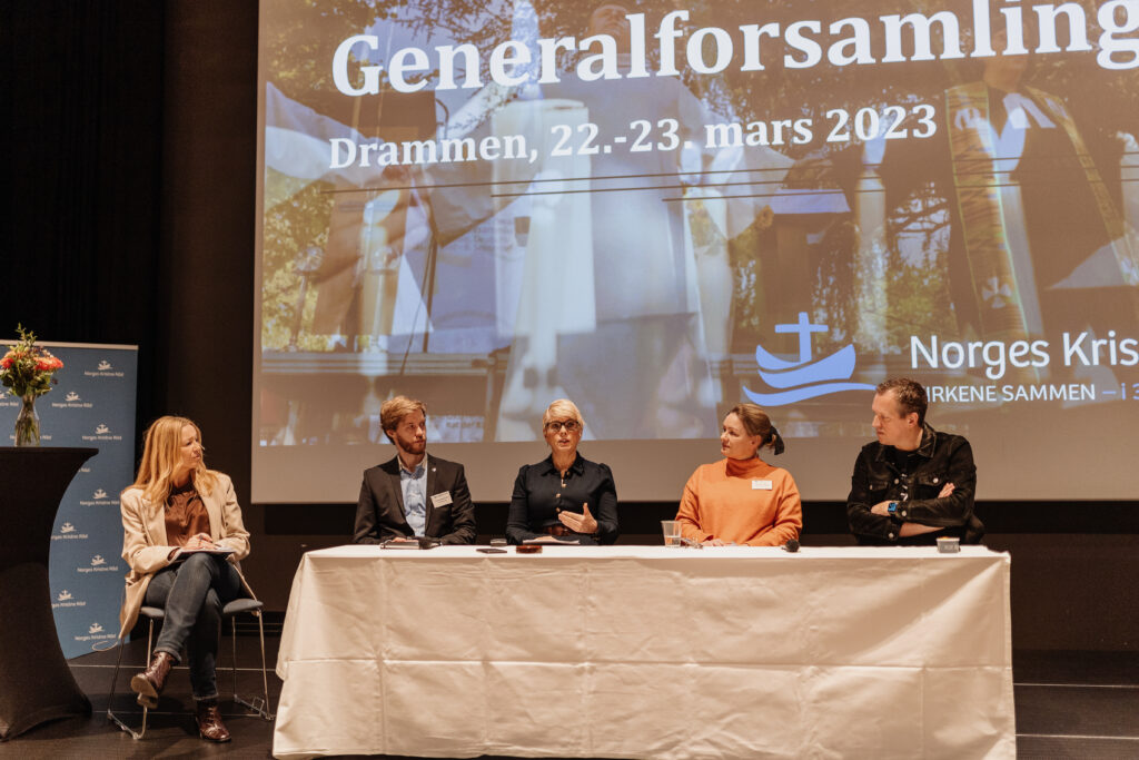 Panelsamtale under generalforsamlingen i Norges Kristne Råd