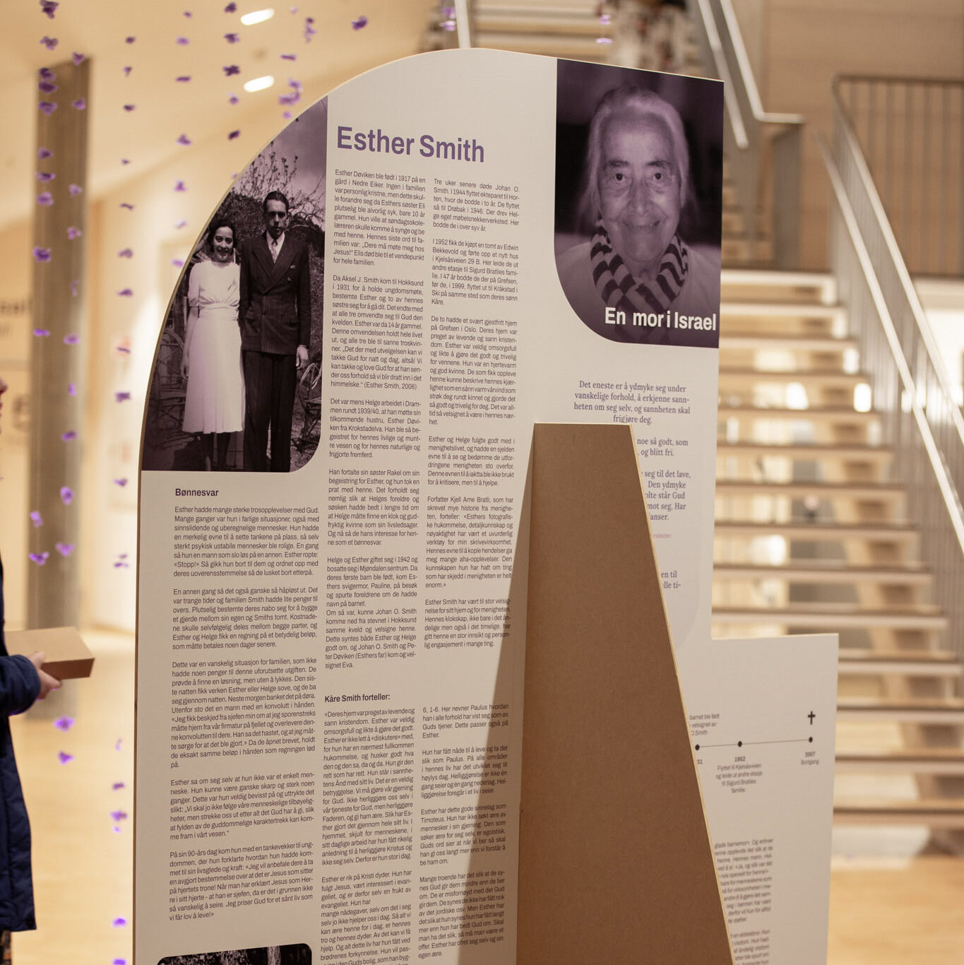 Esther Smith, en troende kvinne i menigheten