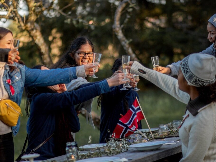 A-team ungdom i Polen feirer norsk 17. mai