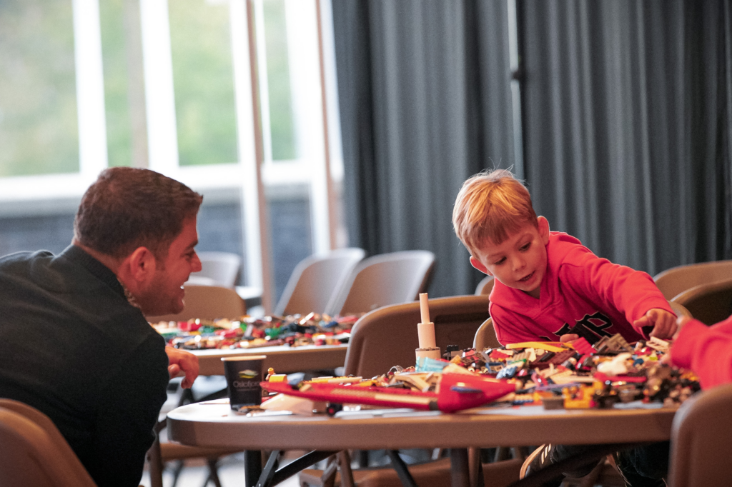 There were activities for families on the grounds.