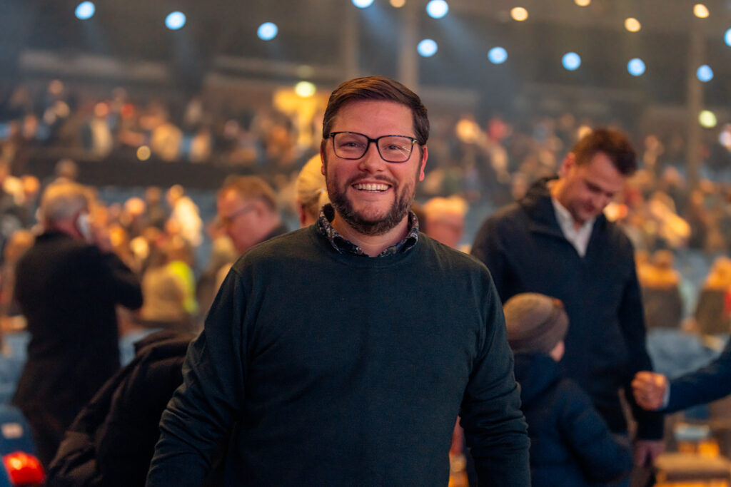 Michael Zürher – en av ildsjelene fra lokalmenigheten i Sveits. Foto: Fredrik Blekstad